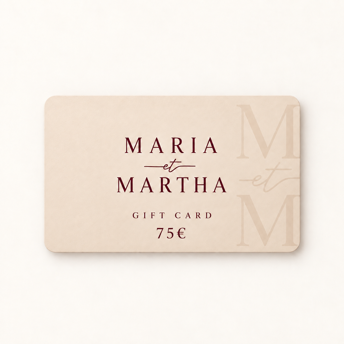 Maria et Martha Gift Card
