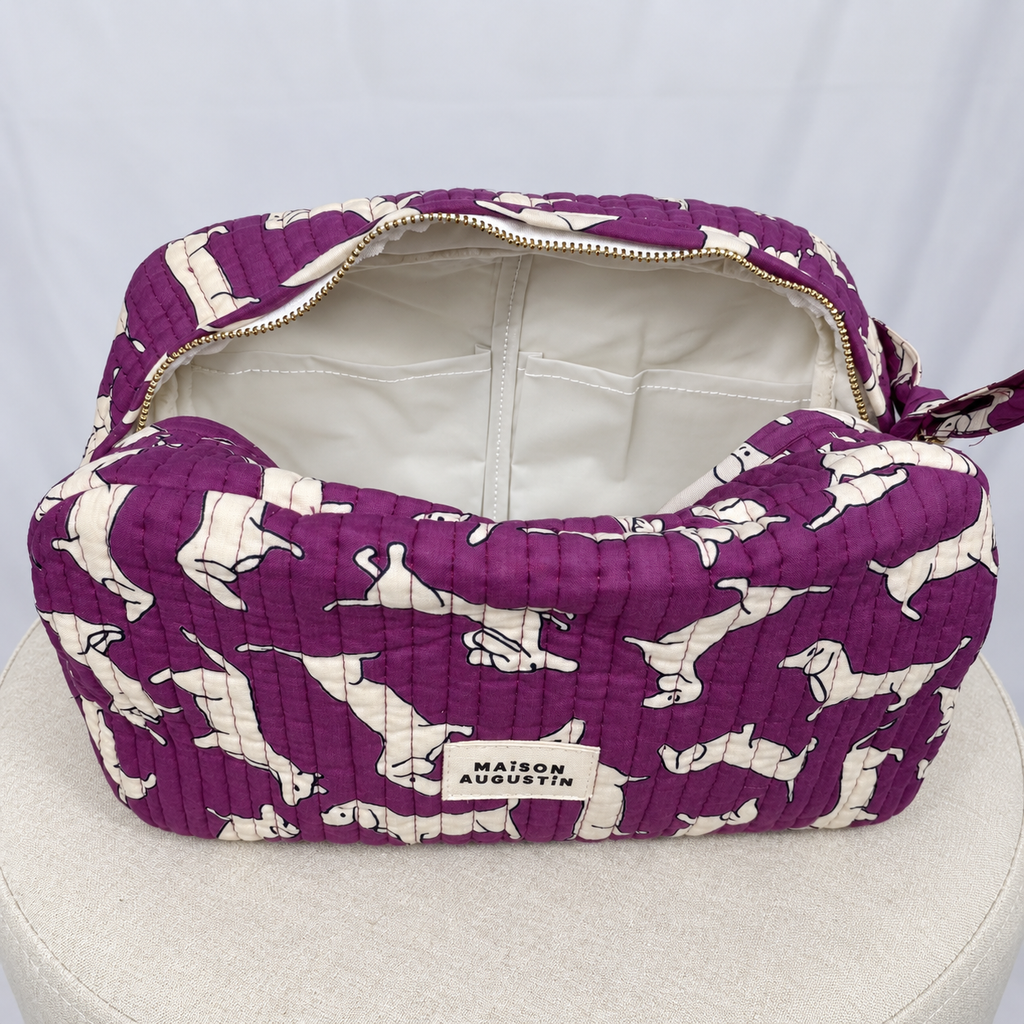 Maison Augustin – Large Pouch „Dachshund Berry“