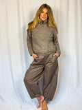 TESS Balloon Pants – Taupe