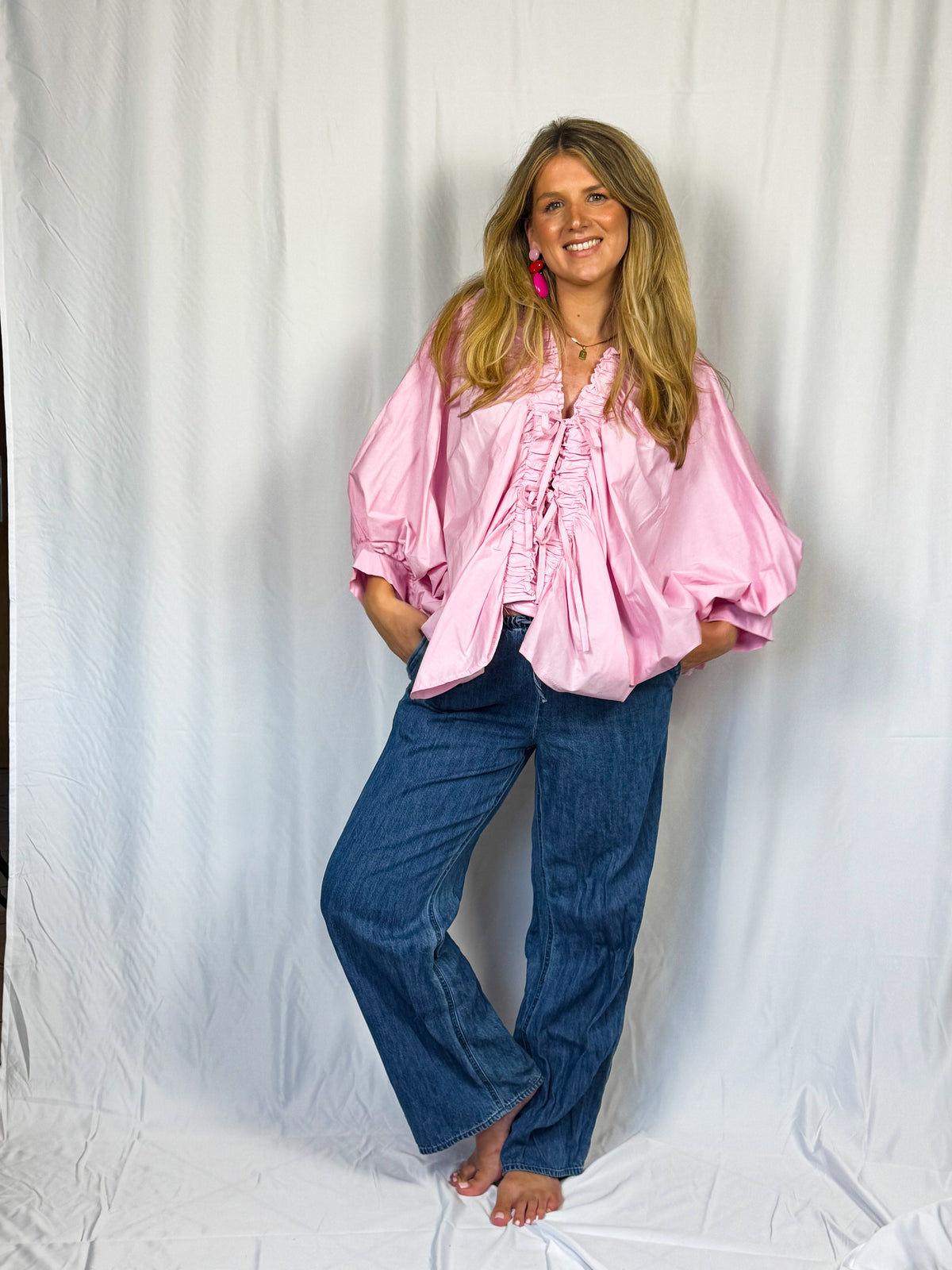 FAYE Blouse - Candy Pink