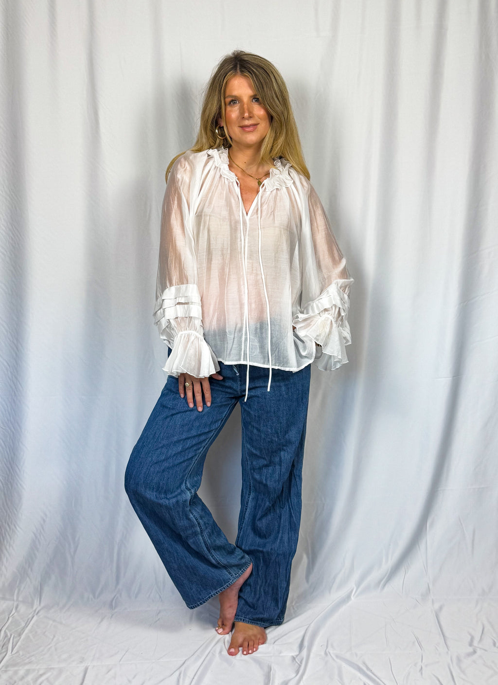 AVA Blouse - Ivory