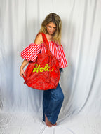 HOLA Bag – Red Paisley