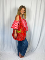 HOLA Bag – Red Paisley