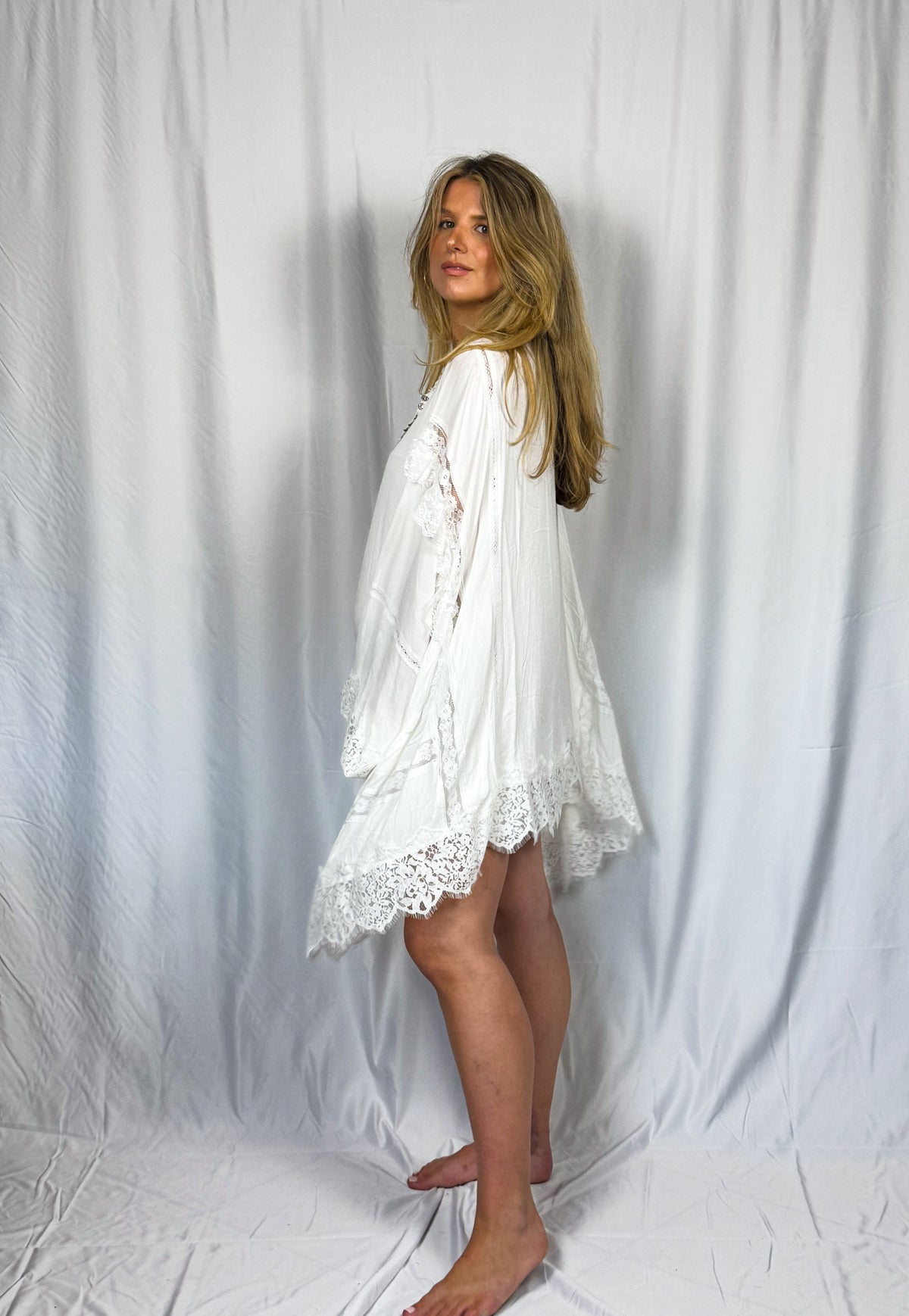 SADIE Lace Dress – Ivory