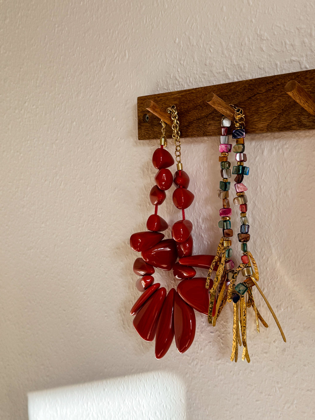 RUBY Statement Necklace – Cherry Red