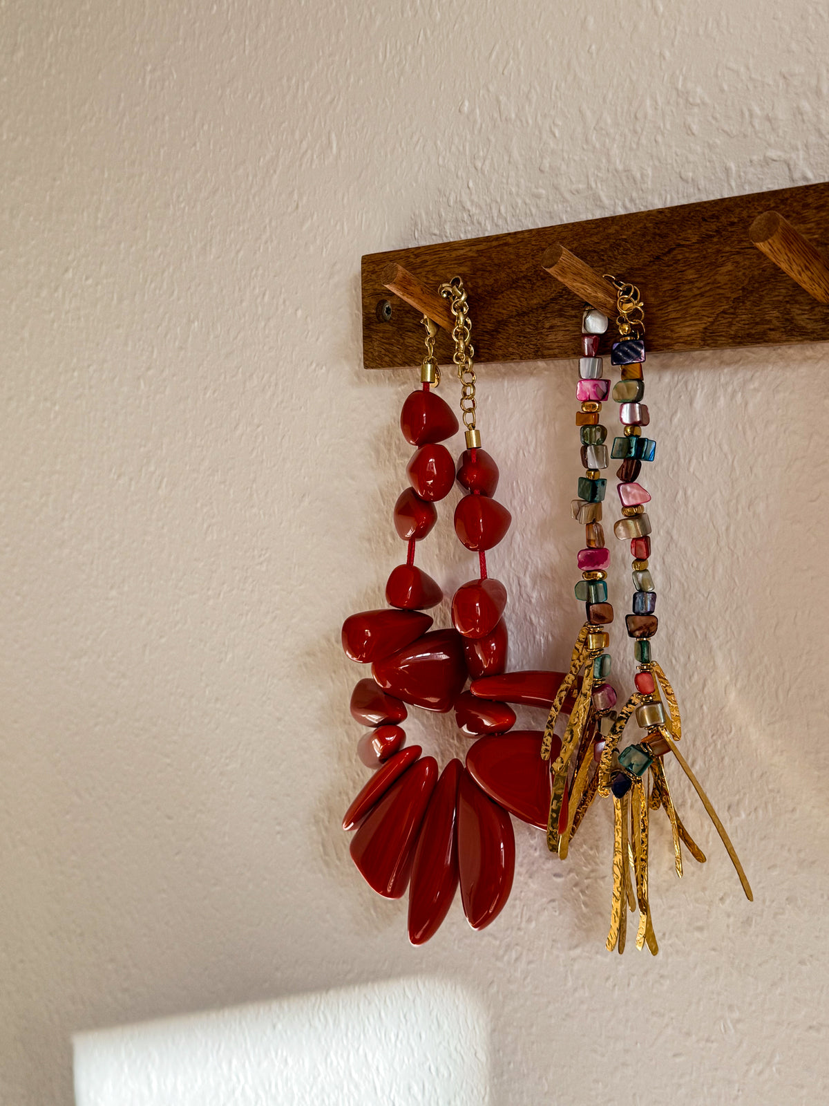 RUBY Statement Necklace – Cherry Red