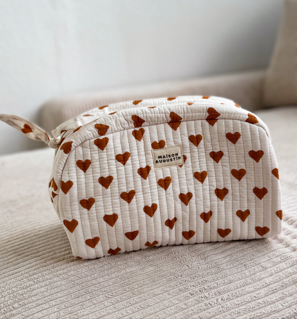 Maison Augustin – Heart Pouch Cinnamon