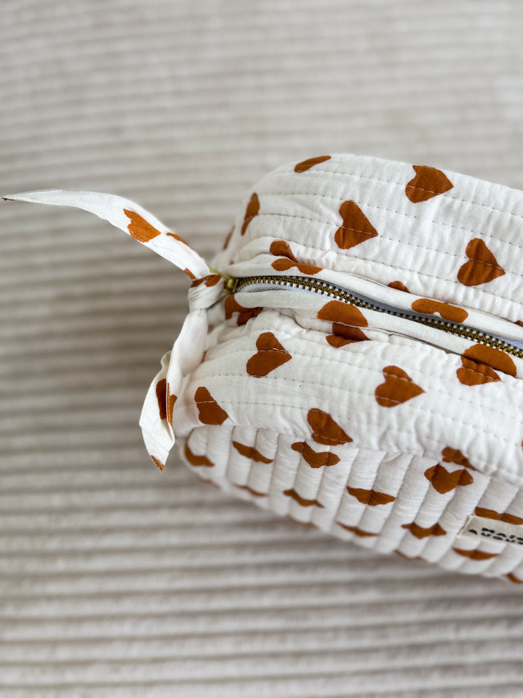 Maison Augustin – Heart Pouch Cinnamon