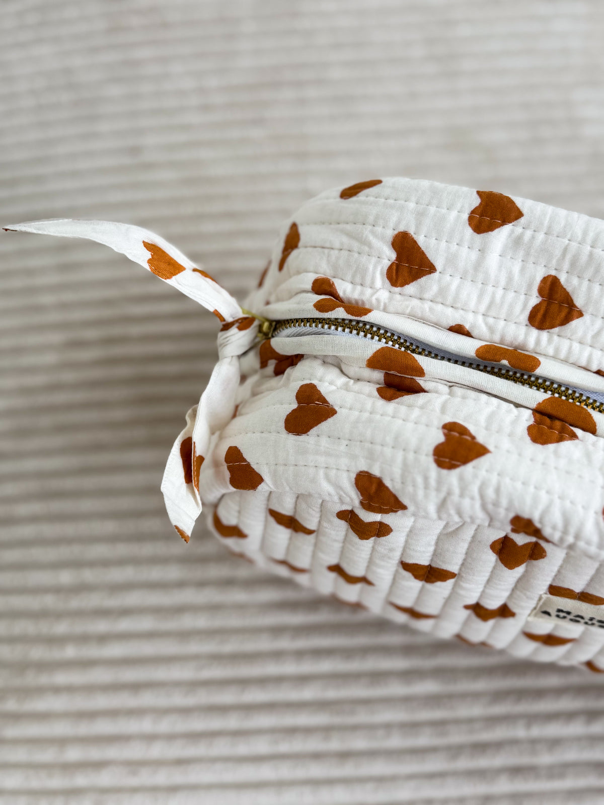 Maison Augustin – Heart Pouch Cinnamon