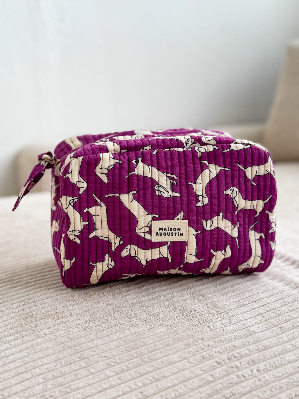 Maison Augustin – Large Pouch „Dachshund Berry“