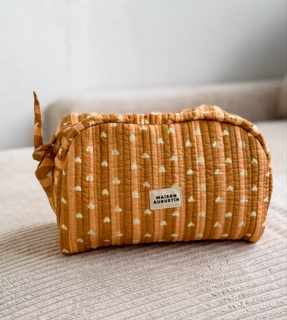 Maison Augustin – Heart Pouch Toffee