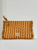 Maison Augustin – Ruffle Pouch Toffee