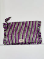 Maison Augustin – Ruffle Pouch Plum