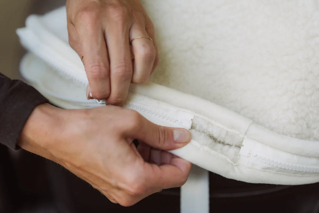 Babyfußsack für Autositz oder Maxi-Cosi – Merinowolle